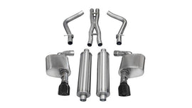 Corsa 2012-2013 Dodge Charger SRT-8 6.4L V8 Black Sport Cat-Back Exhaust - 14463BLK