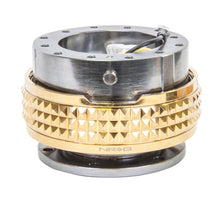 Load image into Gallery viewer, NRG Quick Release Kit - Pyramid Edition - Gunmetal Body / Chrome Gold Pyramid Ring - SRK-210GM/CG