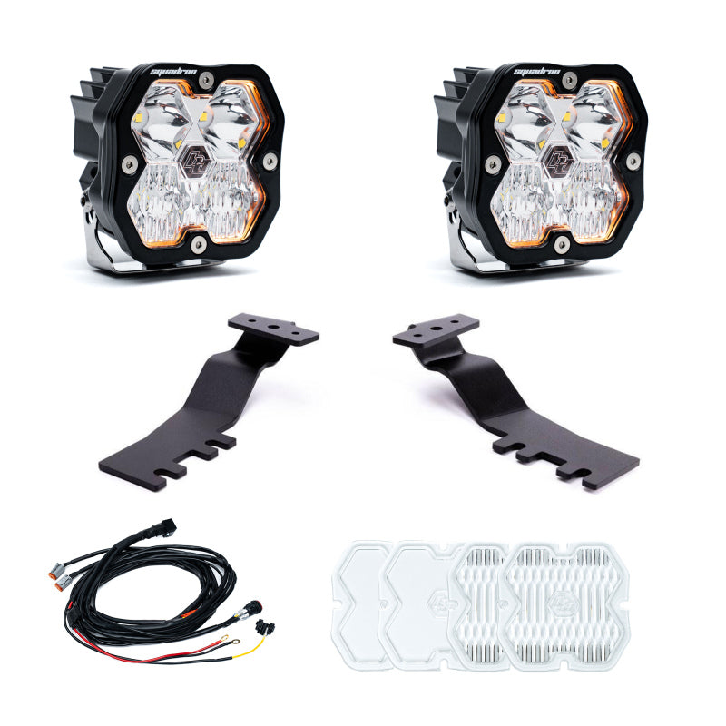 Baja Designs 2025+ Toyota 4Runner Squadron Sport 2.0 A-Pillar Kit (Driving/Combo) - Clear - 440010