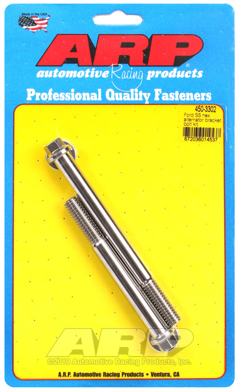 ARP Ford SS Hex Alternator Bracket Bolt Kit - 450-3302
