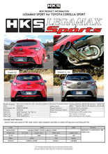 Load image into Gallery viewer, HKS LEGAMAX Sports 2018 Toyota Corolla Sport 2ZR/8NR - 32018-AT061