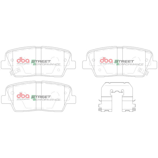 DBA 10-16 Hyundai Genesis Coupe 2.0L/3.8L Rear SP Performance Brake Pads - DB2178SP