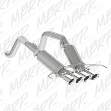 Load image into Gallery viewer, MBRP 14-19 Chevy Corvette V8 6.2L 3in T304 Dual Axle Back w/ 4in Quad Dual Wall Tips - S7030304