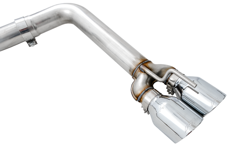 AWE Tuning 2015+ Dodge Challenger 6.4L/6.2L SC Track Edition Exhaust - Quad Chrome Silver Tips - 3015-42136