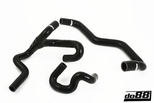 do88 SAAB 9-5 98-10 Heater Hoses for Cars w/Water Valve Black - DO88-KIT121S