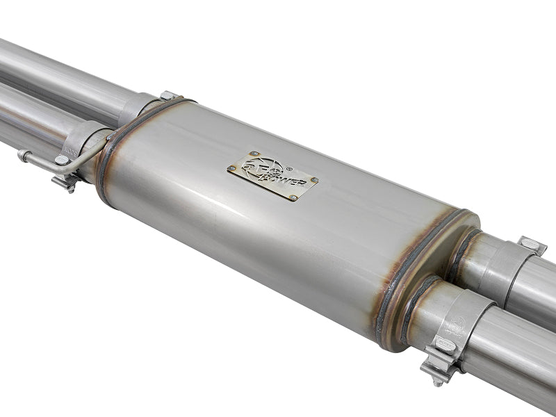 aFe MACHForce XP Exhaust Cat-Back SS-409 2017 Ford F-150 Raptor V6-3.5L (tt) w/ Polished Tips - 49-43045-P
