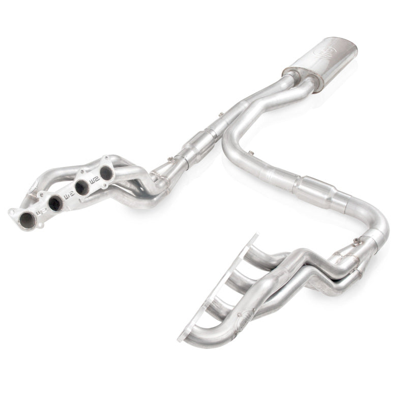 Stainless Works 2011-14 F-150 5.0L 1-7/8in Primaries 3in High-Flow Cats X-Pipe - FT11HCAT
