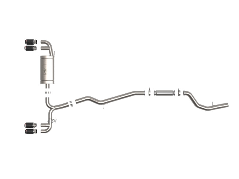 aFe 19-24 BMW Z4 M40i (G29) B58 Turbo MACH Force-Xp 3in to 2-1/2in SS CB Exhaust System - Carbon - 49-36352-C