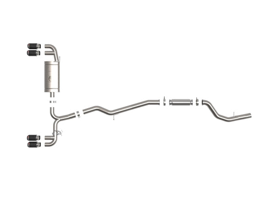 aFe 19-24 BMW Z4 M40i (G29) B58 Turbo MACH Force-Xp 3in to 2-1/2in SS CB Exhaust System - Carbon - 49-36352-C