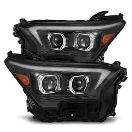 AlphaRex 23-24 Toyota Tacoma LUXX-Series LED Proj Headlights Blk w/Actv Light & Seq. Sig + DRL - 880335