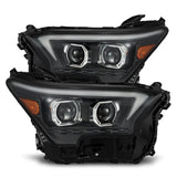 AlphaRex 23-24 Toyota Tacoma LUXX-Series LED Proj Headlights Blk w/Actv Light & Seq. Sig + DRL - 880335