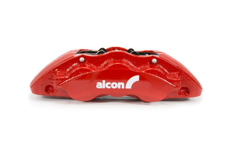 Alcon 2019+ Ford Ranger/2020+ Bronco 2.3L 350x34mm Rotors 6-Piston Calipers Front Brake Kit - Red - ALABKF1551K61