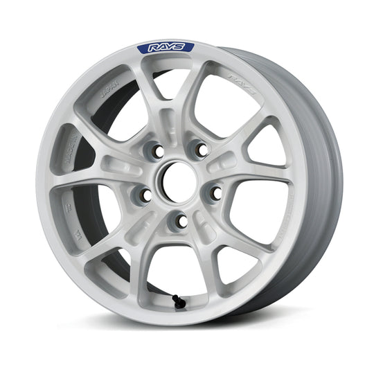 Gram Lights 57FXZ Rally 15x7.0 ET +35 5x114.3 White Wheel - WGFJC35EW