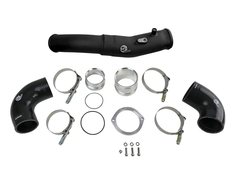 aFe 2020 Toyota Supra 3.0L 3in Black Intercooler Tube - Hot - 46-20398-B