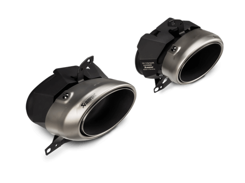 Akrapovic 20-21 Porsche 911 Turbo/Turbo S (992) Slip-On Race Line (Titanium) w/Titanium Tips - S-PO/TI/19-TP