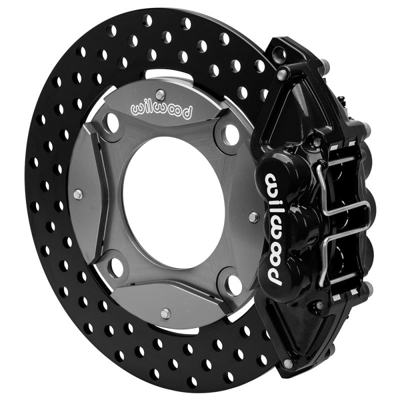 Wilwood 16-21 Polaris RZR XP 4 Turbo Rear Kit 11.25in Drilled Rotors - Black - 140-17574-D