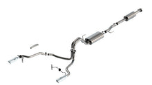 Load image into Gallery viewer, Borla F-150 2021 3.3L CC SB EC STB XL/XLT/Lariat/KR/Plnm/LTD 3/2.25 SRE Cat-Back ATAK Chrome Tips - 140879