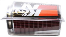 Load image into Gallery viewer, K&amp;N Universal Air Filter Chrome Round Tapered Red - 4in Flange ID x 1.125in Flange Length x 9.5in H - RG-1002RD