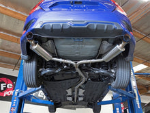 Load image into Gallery viewer, aFe POWER Takeda 16-17 Honda Civic I4-1.5L (t) 2.5-2.25in 304 SS CB Dual-Exit Exhaust Blue Tips - 49-36615-L