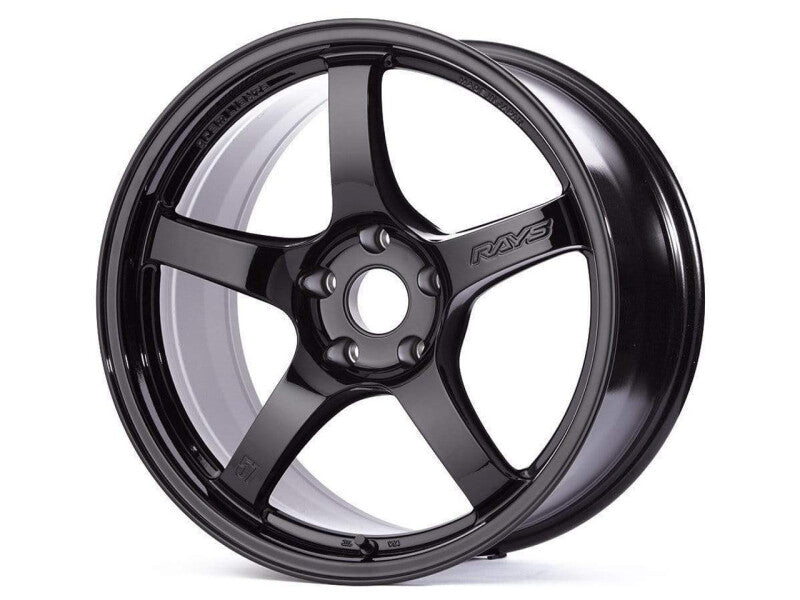 Gram Lights 57CR 18x9.5 +38 5x114.3 Glass Black Wheel (Min Order Qty Of 20) - WGCRX38EGBP