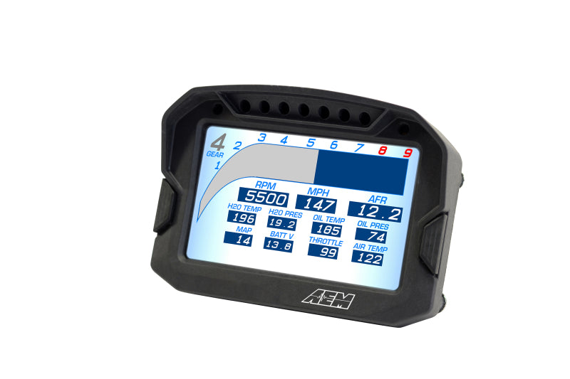 AEM CD-5G Carbon Digital Dash Display w/ Interal 10Hz GPS & Antenna - 30-5602
