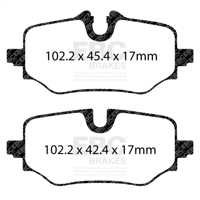 EBC 23-26 BMW X1 U11 2.0L (t) Yellowstuff Rear Brake Pads - DP42507R