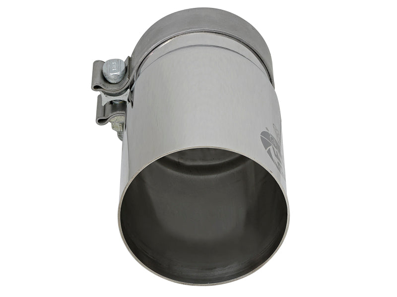 aFe MACH Force-Xp Universal Exhaust Tip 3-1/2 IN Inlet x 4 IN Outlet x 7 IN Polished Right Side Exit - 49T35404-P07