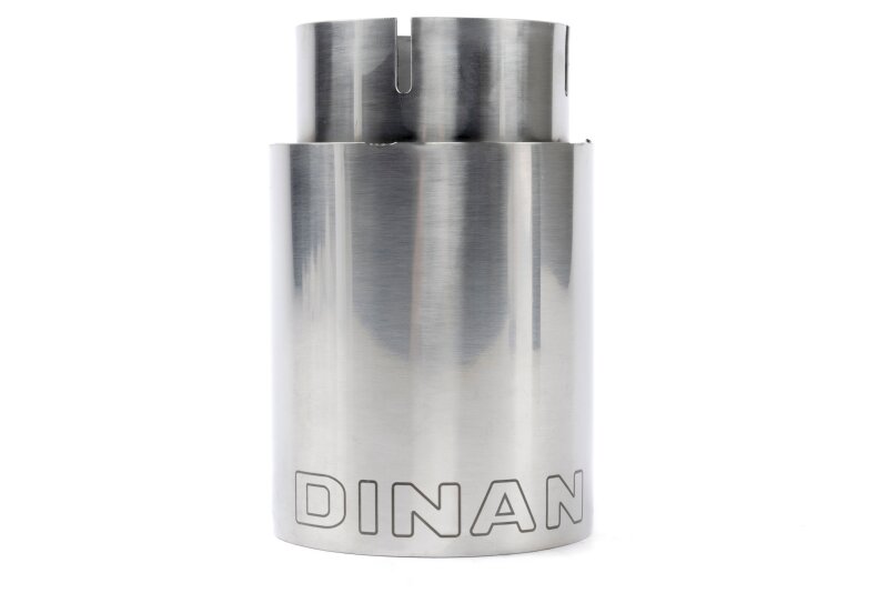 Dinan Double-Walled 4in Clamp-On Exhaust Tip - Polished - 4in Outlet / 3.25in Inlet - D663-0573-BOX