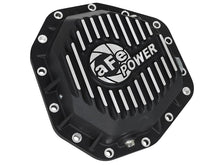 Load image into Gallery viewer, aFe Power Pro Ser Rear Diff Cover Black w/Mach Fins 2017 Ford Diesel Trucks V8-6.7L(td) Dana M275-14 - 46-70352