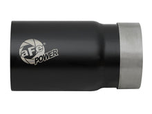 Load image into Gallery viewer, aFe MACH Force-Xp Universal Exhaust Tip 3-1/2 IN Inlet x 4 IN Outlet x 7 IN L Black Right Side Exit - 49T35404-B07