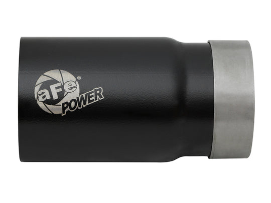 aFe MACH Force-Xp Universal Exhaust Tip 3-1/2 IN Inlet x 4 IN Outlet x 7 IN L Black Right Side Exit - 49T35404-B07