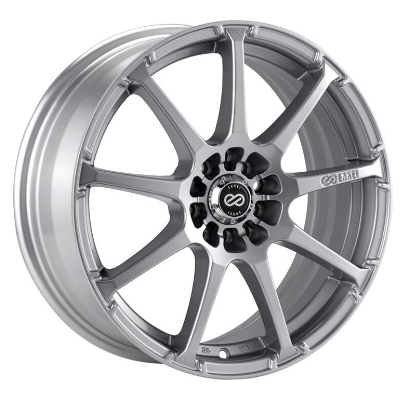 Enkei EDR9 17x8 5x100/114.3 38mm Offset 72.6 Bore Diameter - Silver Wheel - 441-780-0238SP