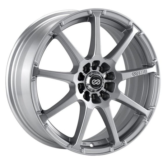 Enkei EDR9 17x8 5x100/114.3 38mm Offset 72.6 Bore Diameter - Silver Wheel - 441-780-0238SP