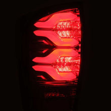 Load image into Gallery viewer, AlphaRex 16-21 Toyota Tacoma LUXX LED Taillights Blk/Red w/Activ Light/Seq Signal - 680000