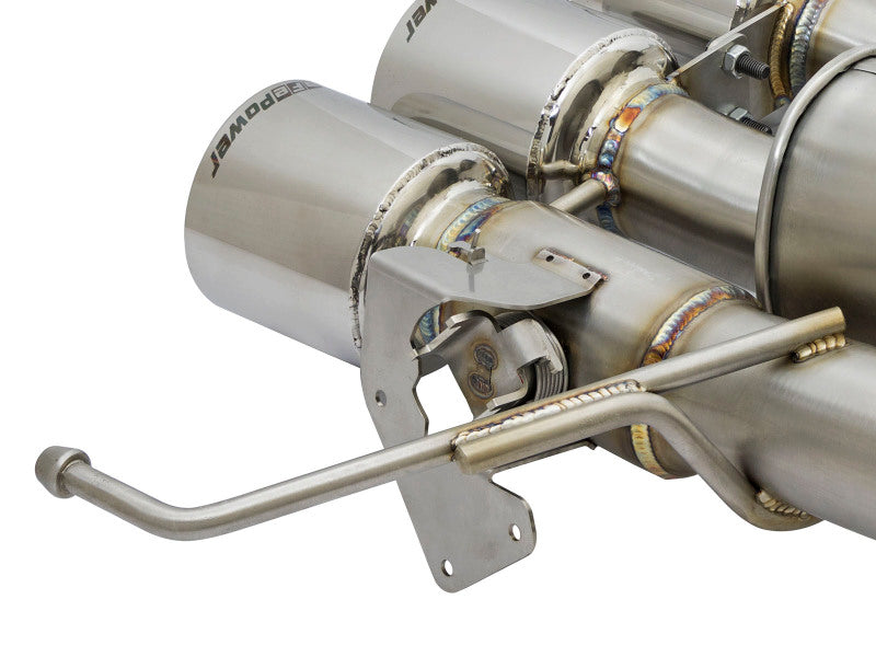 aFe MACHForce XP 3in-2 1/2in Axle Back 304SS Exhaust w/ Polished Tips 14-17 Chevy Corvette V8-6.2L - 49-34056-P