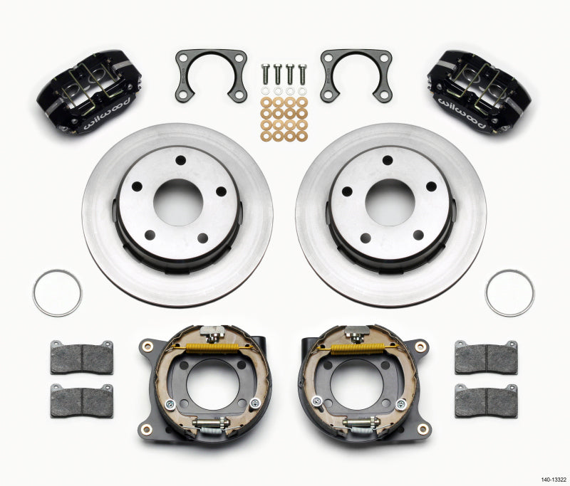 Wilwood Dynapro Lug Mount P/S Park Brake Kit Big Ford 2.36in Off Bronco 5 x 5.50 - 140-13322