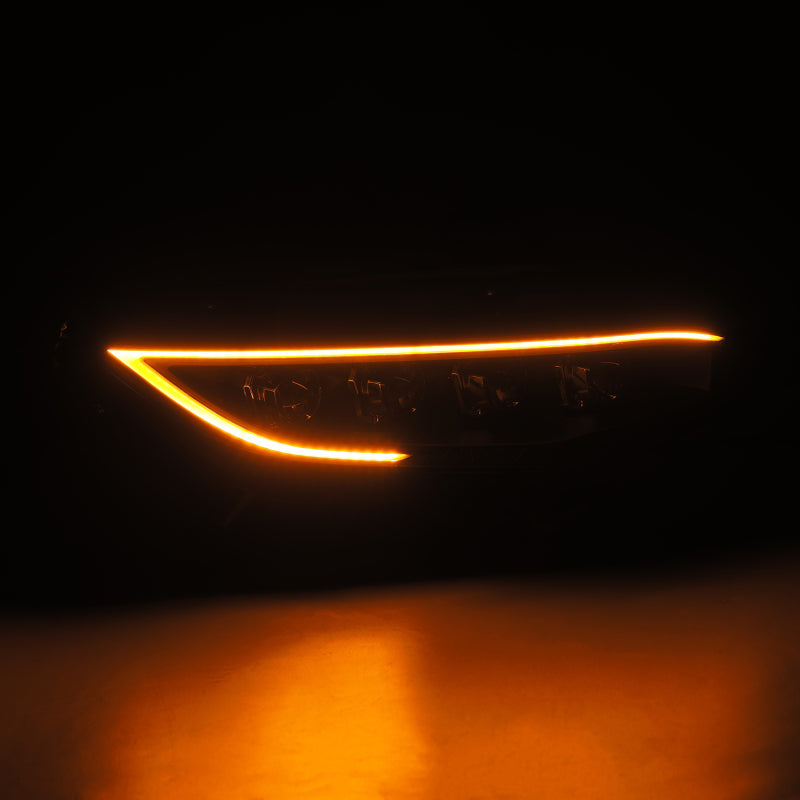 AlphaRex 16-21 Honda Civic NOVA-Series LED Proj Headlights Blk w/Activation Light & Seq.Sig / SB DRL - 880491