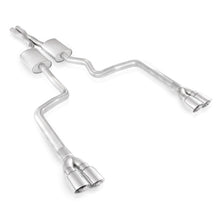 Load image into Gallery viewer, Stainless Works 2008-14 Challenger 3in Catback X-Pipe Chambered Mufflers 3-1/2in Tips - HM64CB-C