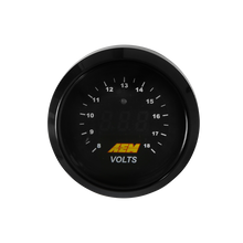 Load image into Gallery viewer, AEM 52mm Voltmeter Digital Gauge - 30-4400