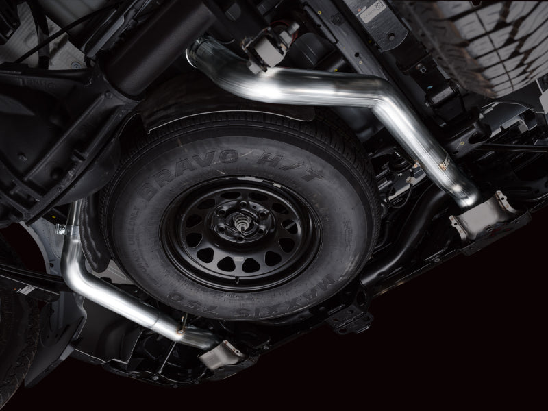 AWE Tuning 4th Gen GM 1500 6.2L Cat-Back Split Rear Exit (w/ Bumper Cutouts) - OE Tips - 3015-31202