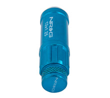 Load image into Gallery viewer, NRG 700 Series M12 X 1.25 Steel Lug Nut w/Dust Cap Cover Set 21 Pc w/Locks &amp; Lock Socket - Blue - LN-LS710BL-21