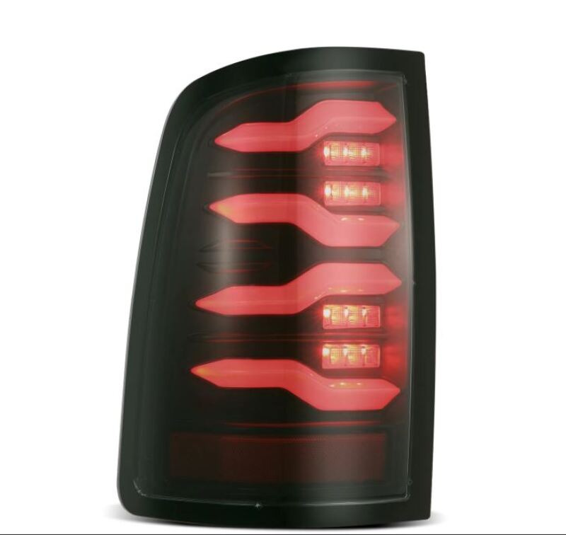 AlphaRex 09-18 Dodge Ram Luxx-Series LED Tail Lights Alpha-Black w/ Activation Light & Seq. Signal - 640003