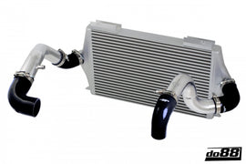 do88 92-98 Volvo 740/940 Turbo (63mm Throttle) BigPack Intercooler Kit w/Black Hoses - BIG-940-S-63