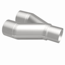 Load image into Gallery viewer, MagnaFlow Universal Trans Y-Pipe All SS 4inch (Dual) 3.5inch (Single) x 13inch (Overall) - 10800