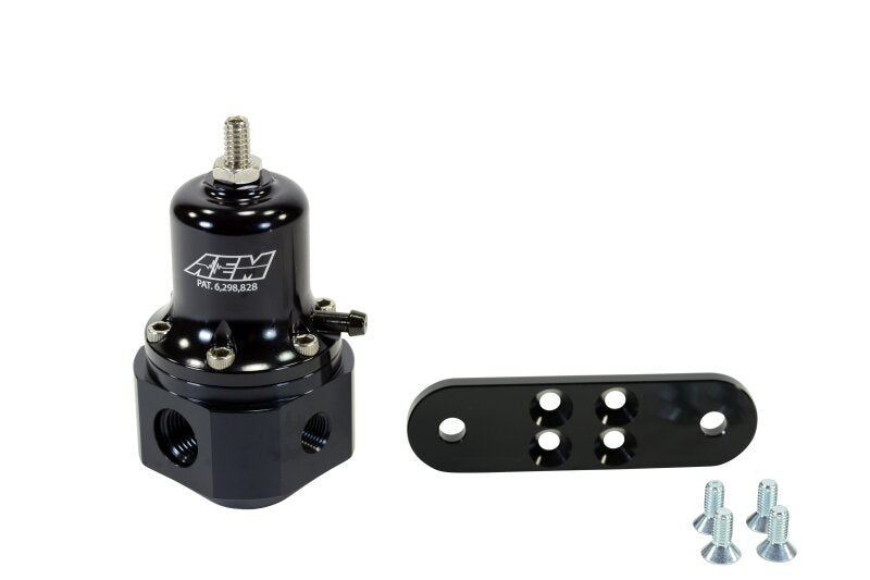 AEM High Capacity Universal Black Adjustable Fuel Pressure Regulator - 25-305BK