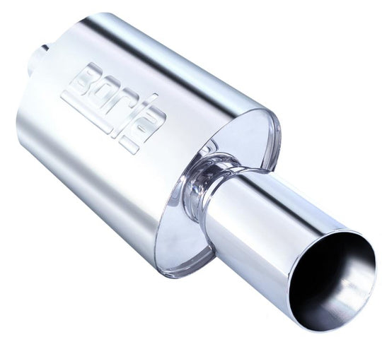 Borla Boomer Muffler Thumper Oval 2-1/4in In 4in Side Round Out - 40057