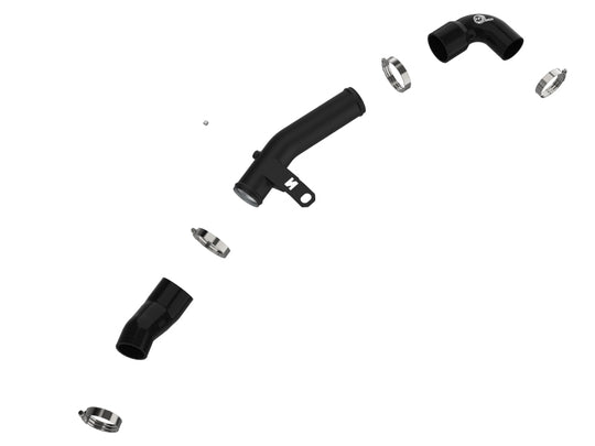 aFe 19-22 Hyundai Veloster N L4 2.0L (t) BladeRunner 2-1/2in Aluminum Hot Charge Pipe - Black - 46-20646-B