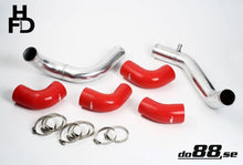 Load image into Gallery viewer, do88 Volvo 7/940 Turbo Center Connection Pipe Kit Red Hoses 3in Throttle Body - TR-940-R-76