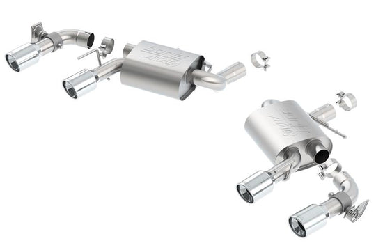 Borla 16 Chevy Camaro SS 6.2L w/ Dual NPP Atak Quad RD RL Tips Dual Exit Rear Section Exhaust - 11925