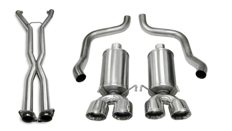 Corsa 06-08 Chevrolet Corvette C6 (A/T) 2.5in Xtreme Cat-Back Exhaust - 3.5in Twin Tips - 14469CB6